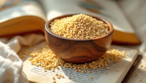 Des grains variés accompagnés de recettes éclairées.