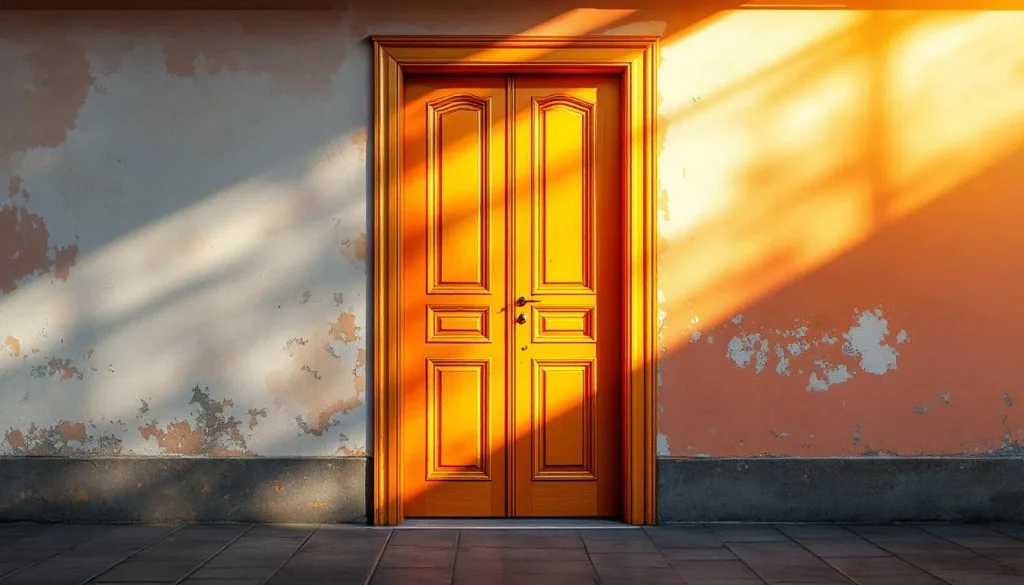 Porte en aluminium rajeunie, arborant une finition éclatante et moderne.