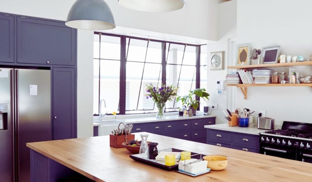 Cuisine avec îlot central